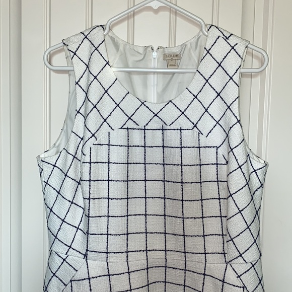 J.Crew white and navy dress - Picture 2 of 6